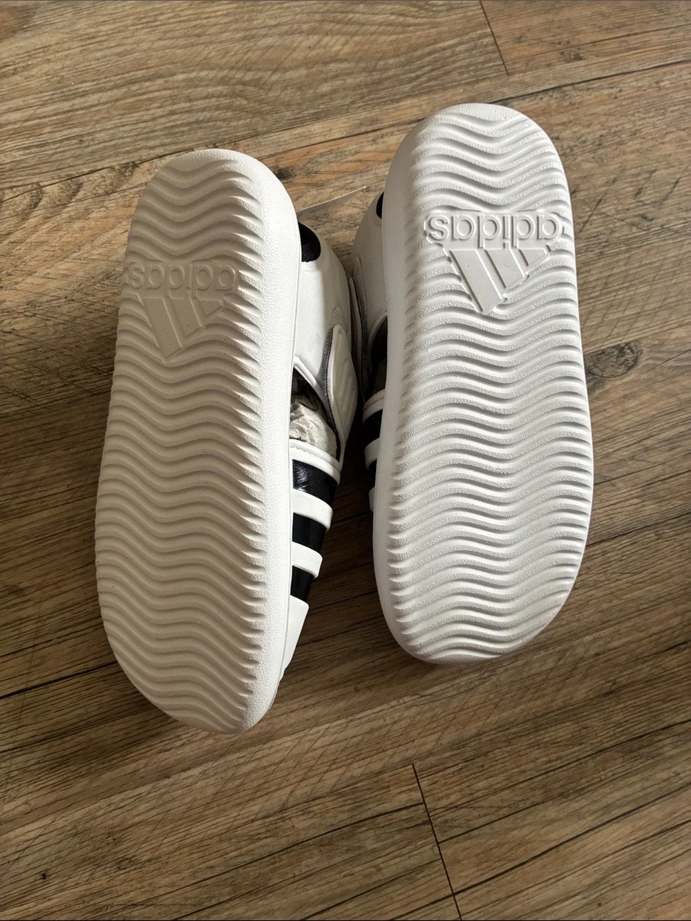 adidas Kids White and Black Ventilated Water Clog Sandals - Picture 2 of 5
